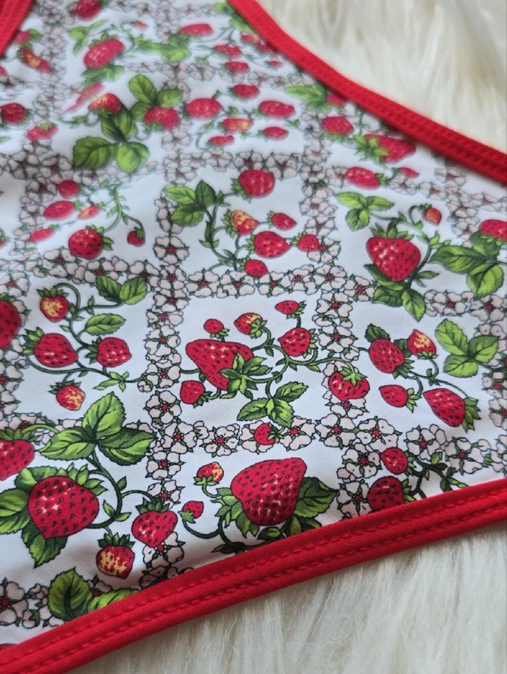 Frankie's Dove Classic Bikini Bottoms  Strawberry Print SIZE M